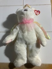 TY Beanie Buddy HALO 1 the Angel Bear 14 inch  MWMTs Stuffed Animal Toy