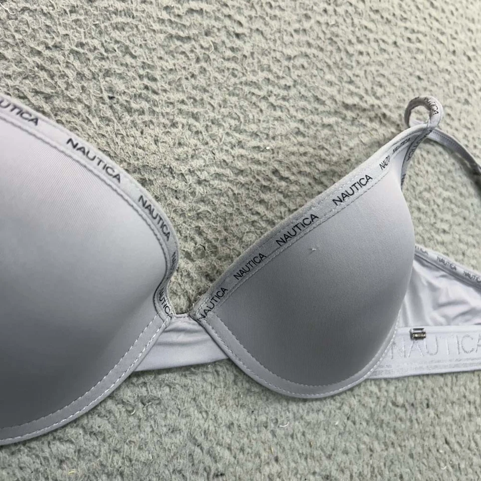 Sujetador push up Nautica Bra 34C 8393-28 gris Boost Spellout Foto 3 de 4