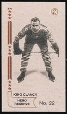 KING CLANCY - Rare HERO RESERVE Hockey Trading Card #22 - OTTAWA SENATORS LEGEND