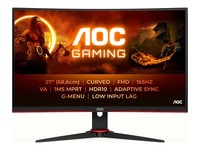 "Aoc Gaming Led-Monitor Curved 68,6 Cm 27\" 1920 X 1080 Full Hd 1080P @ 165 Hz Va"