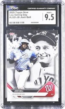 Josh Bell Washington Nationals 2025 Topps Now Lou Gehrig Day LGD-JB CGC 9.5 Card