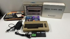 Commodore 64 Lot 1541 Floppy Drive MPS 803 Printer Super Sketch Games C64
