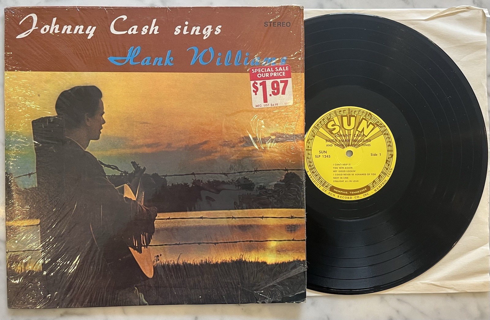 Johnny Cash Sings Hank Williams Vinyl Record Album LP Near Mint Shrink PRISTINE