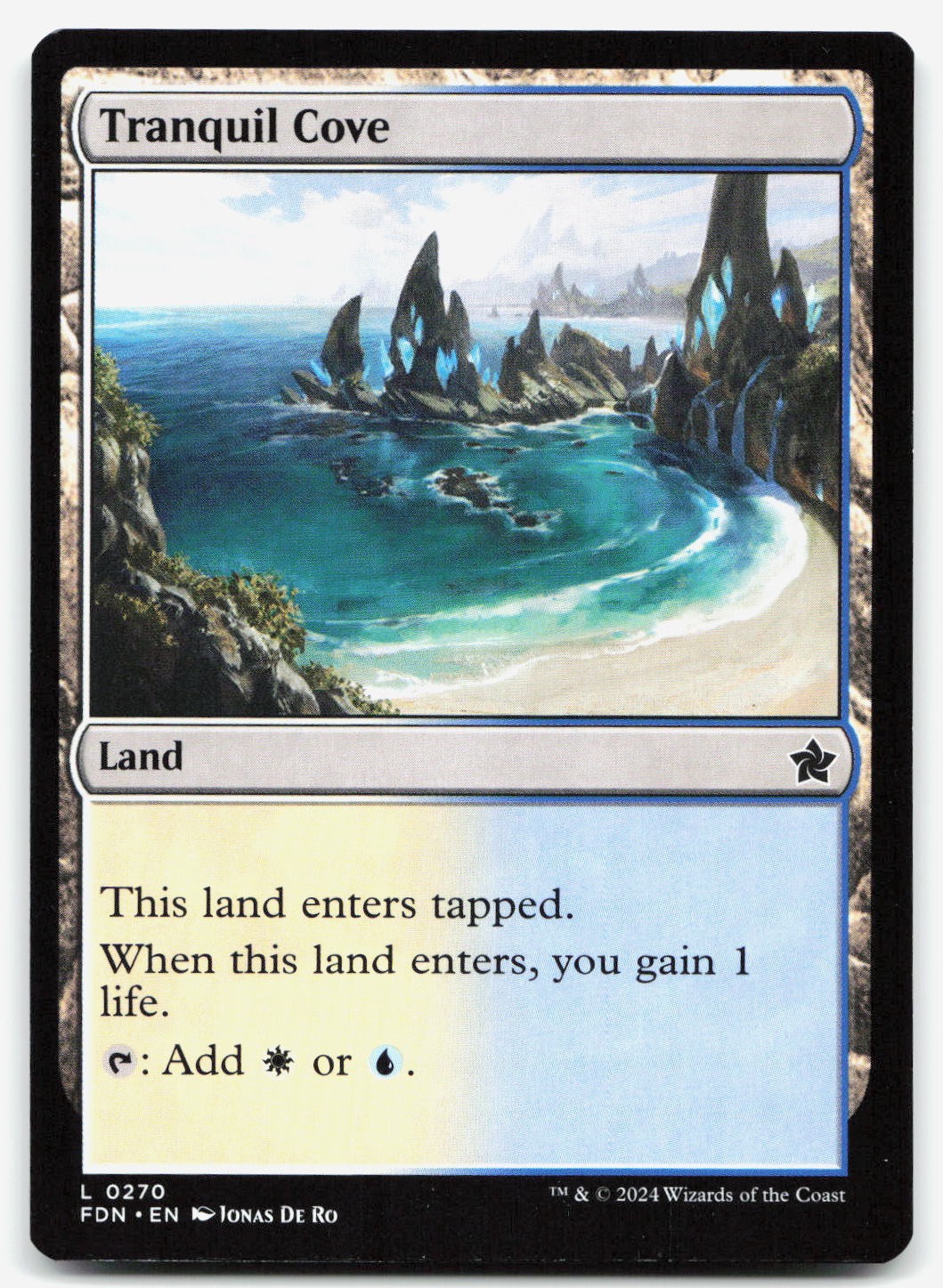 Tranquil Cove 270 Land Foundations Magic: The Gathering Lightly Played