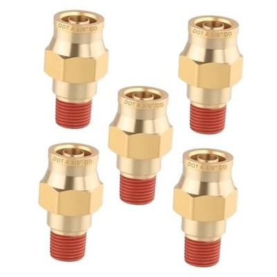 5PCS Quick Push to Connect 3/8'' OD x 1/8'' NPT Quick Push Straight-5PCS