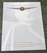 Chrysler Full Line 1998 - 300M Concorde Sebring Sales Brochure Detroit Auto Show
