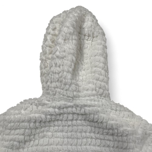 Reebok Fleece Hoodie Jacket Youth 5/6 White Faux Fur Girls Fuzzy Full Zip - Picture 10 of 10