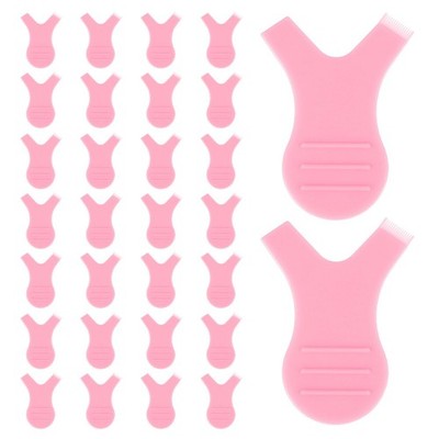 Bewudy 30 Pcs Y Lash Lift Tool, Y Shape 4.5cm/1.77 Inch, Transparent