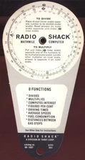 Radio Shack Mathmile Gas Consumption Mileage Speed Computer 1968