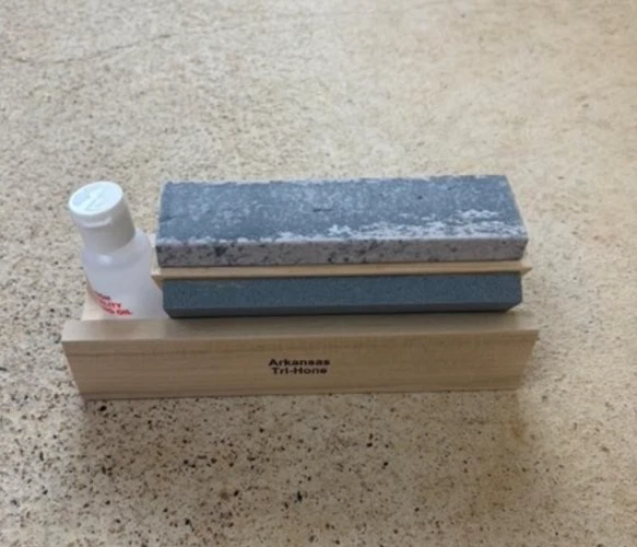 Tri 6 Arkansas Knife Sharpening Stone Kit