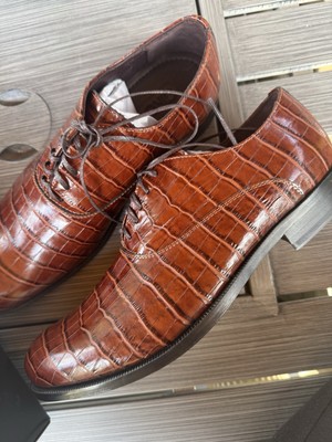 Girotti Brown Alligator Leather Dress Shoes EU 39