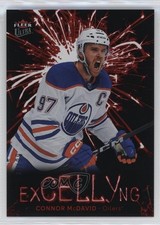 2024-25 Upper Deck Fleer Ultra ExCELLYng Red 43/99 Connor McDavid #EC-1 0nr3