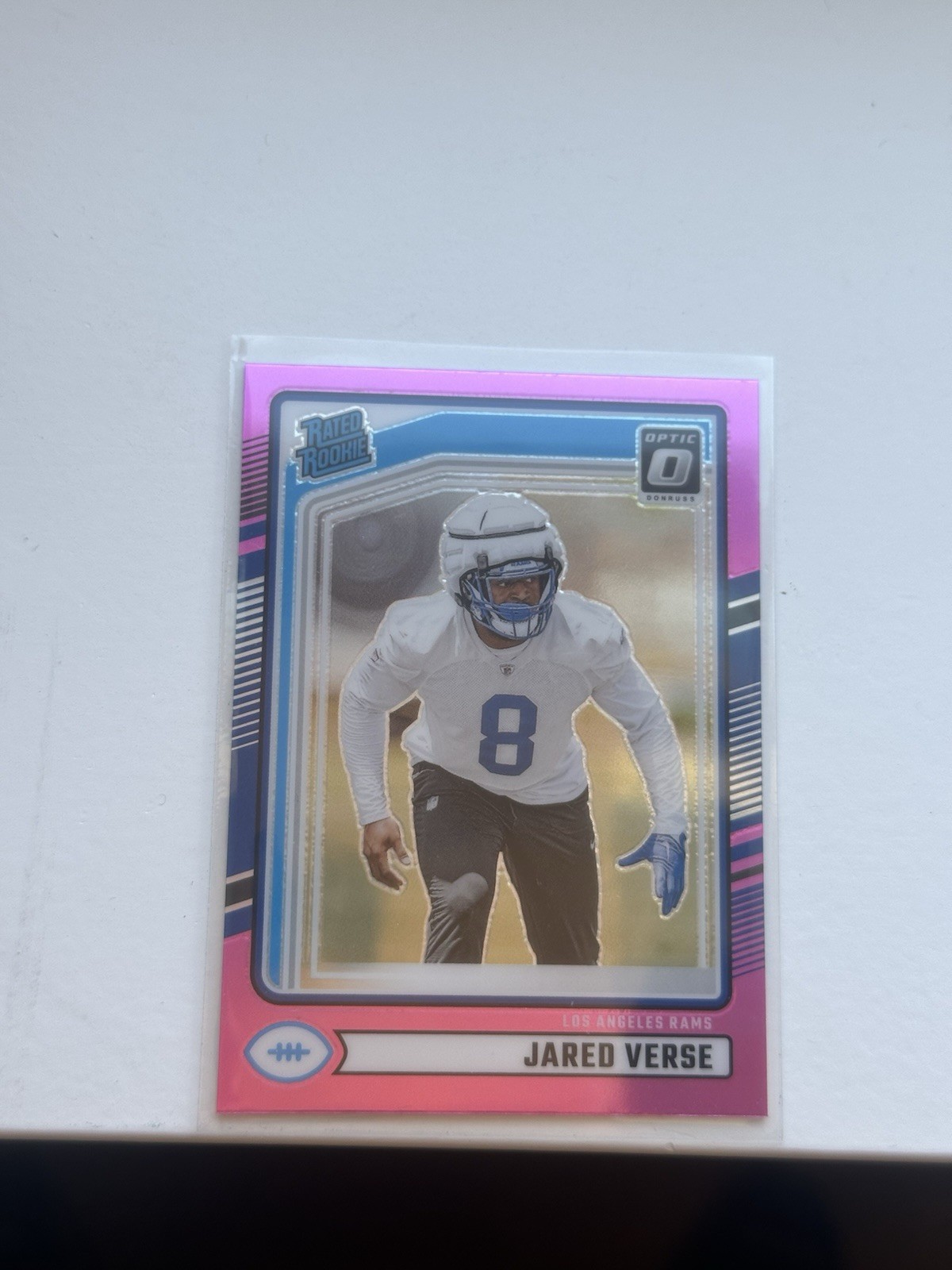 2024 Panini Donruss - Rated Rookie Jared Verse #341 Optic Preview Pink Prizm