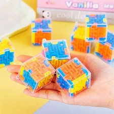 1pc mini 3D Maze Magic Cube Six-sided Transpa...
