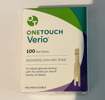 1 x One touch Verio 100ct Strips. Exp-01/2027+