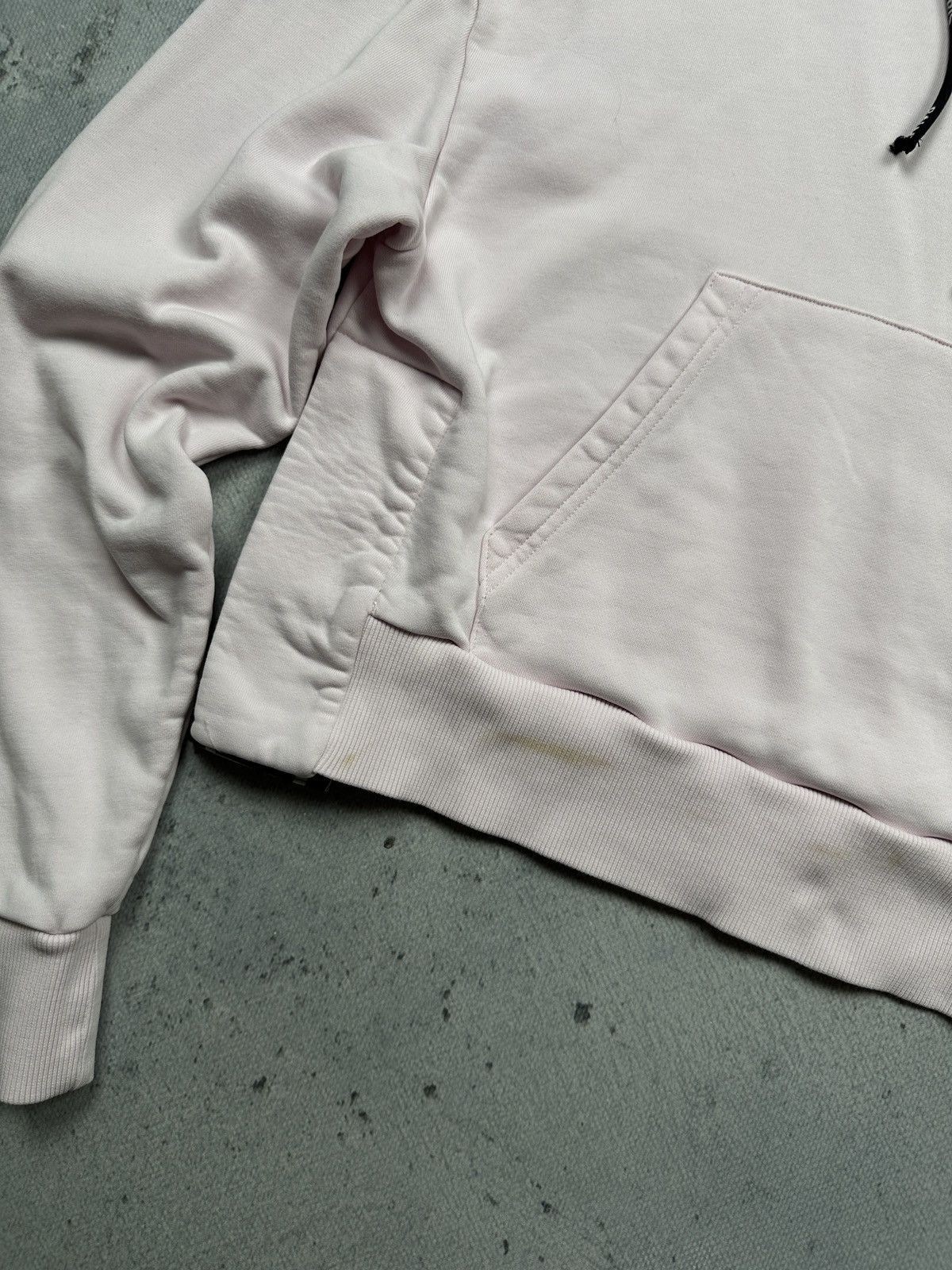 Balmain Paris Flocked Cropped Hoodie Lux With Logo Tape Trim