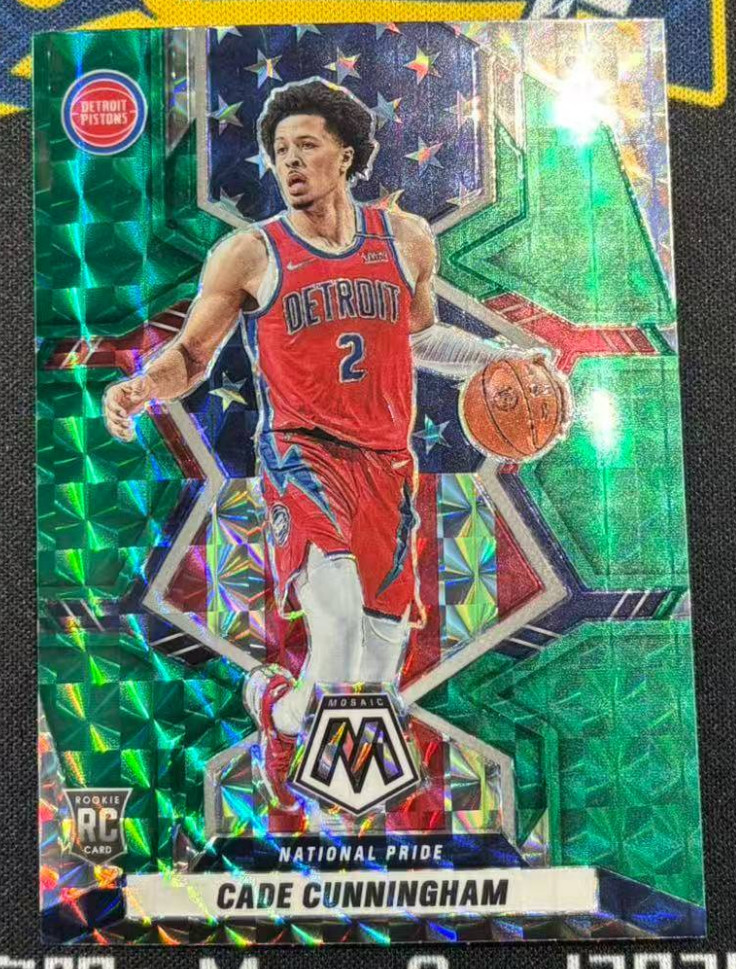 Cade Cunningham 2021-22 Panini Mosaic Green RC Pistons #260