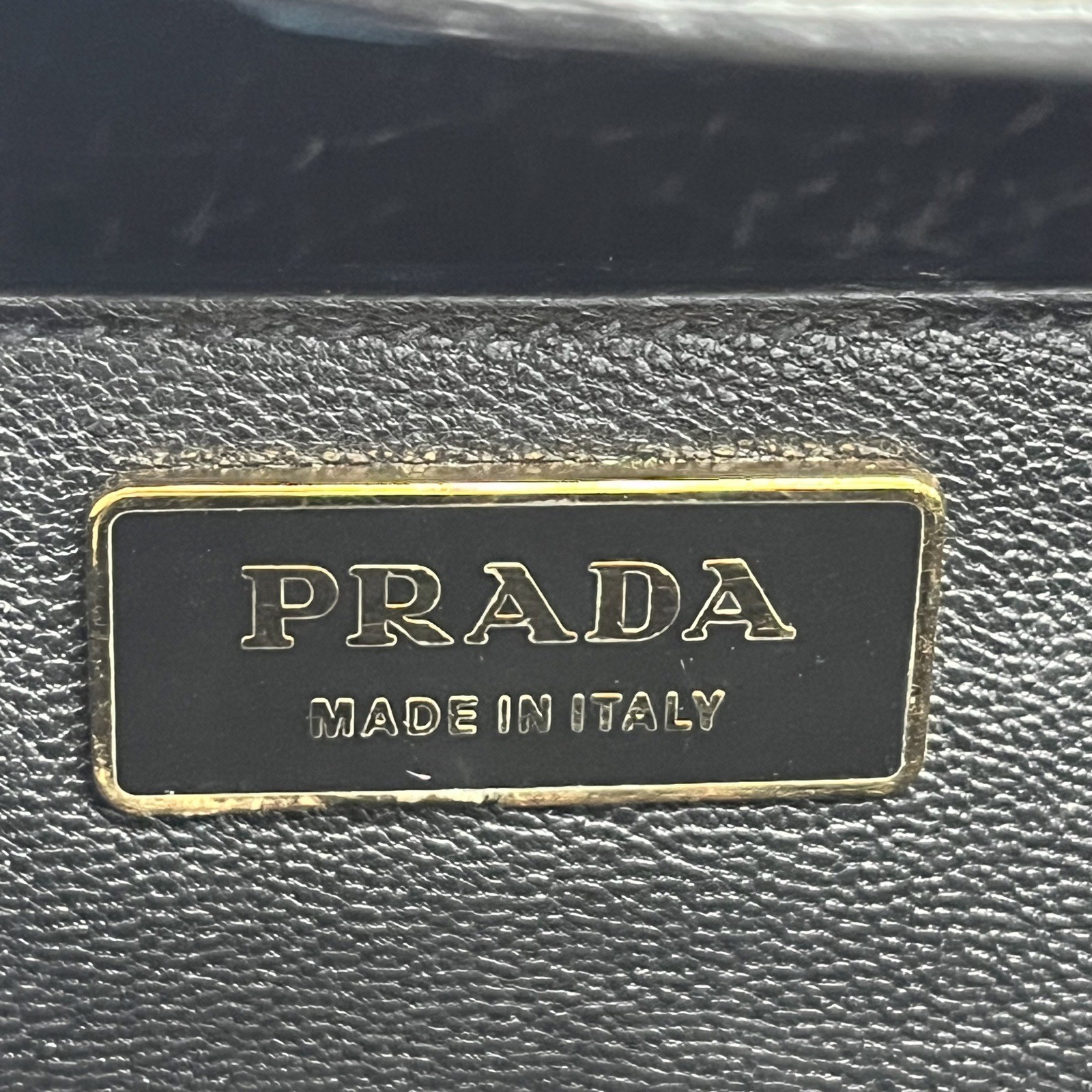 PRADA Printed Canvas Handbag Pattern Calfskin P20… - image 9