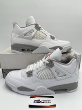Mens Size 12 - Nike Air Jordan 4 Retro White Oreo Grey 2021 CT8527-100 NEW 
