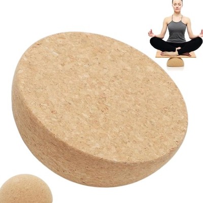 Balance Board Kork Halbkugel 15cm rutschfestes Fitness Gleichgewichtstrainer