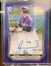 2026 Bowman Mega Chrome /199 Purple Mojo Ref Auto Cristian Arguelles #BMA-CA 