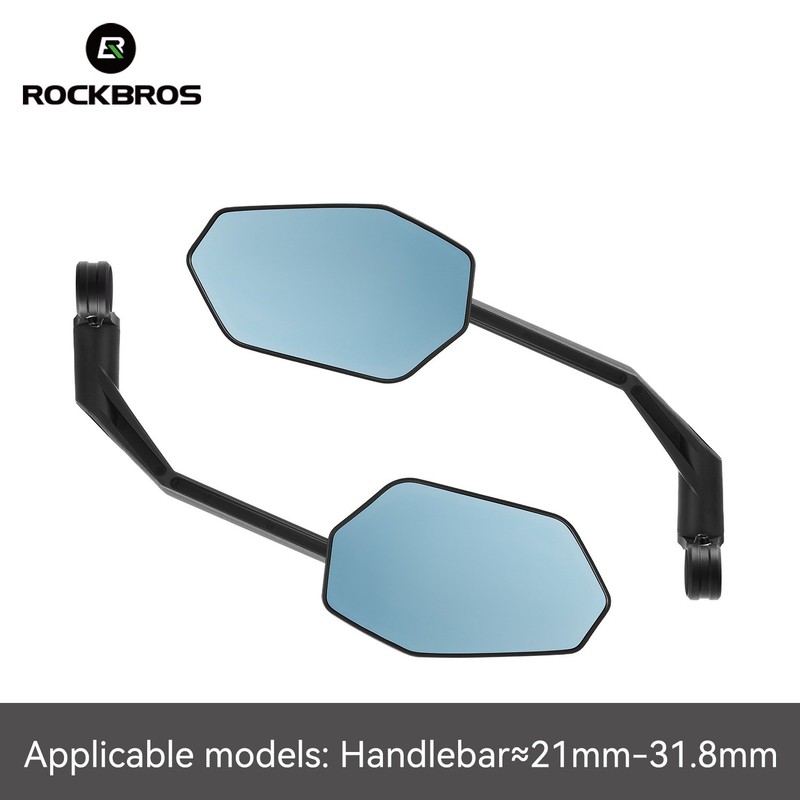 ROCKBROS Bike Handlebar Mirrors Set 360°Rotation Adjustable Rear View Mirror