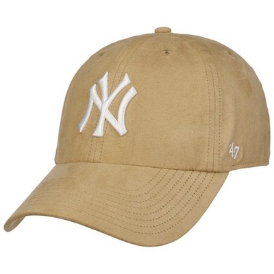 47 BRAND MLB Yankees Ballpark Suede Cap Basecap Baseballcap Curved Brim NY