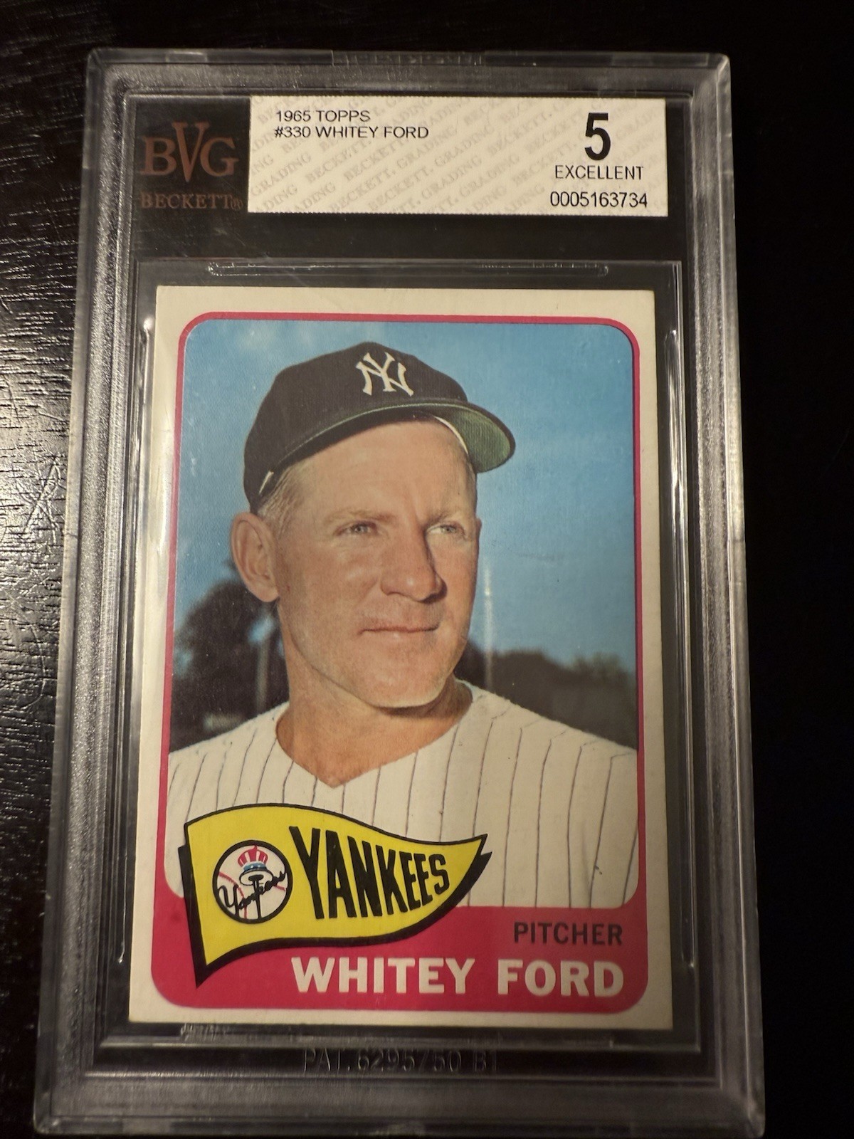 1965 Topps #330 Whitey Ford BVG 5 New York Yankees HOF