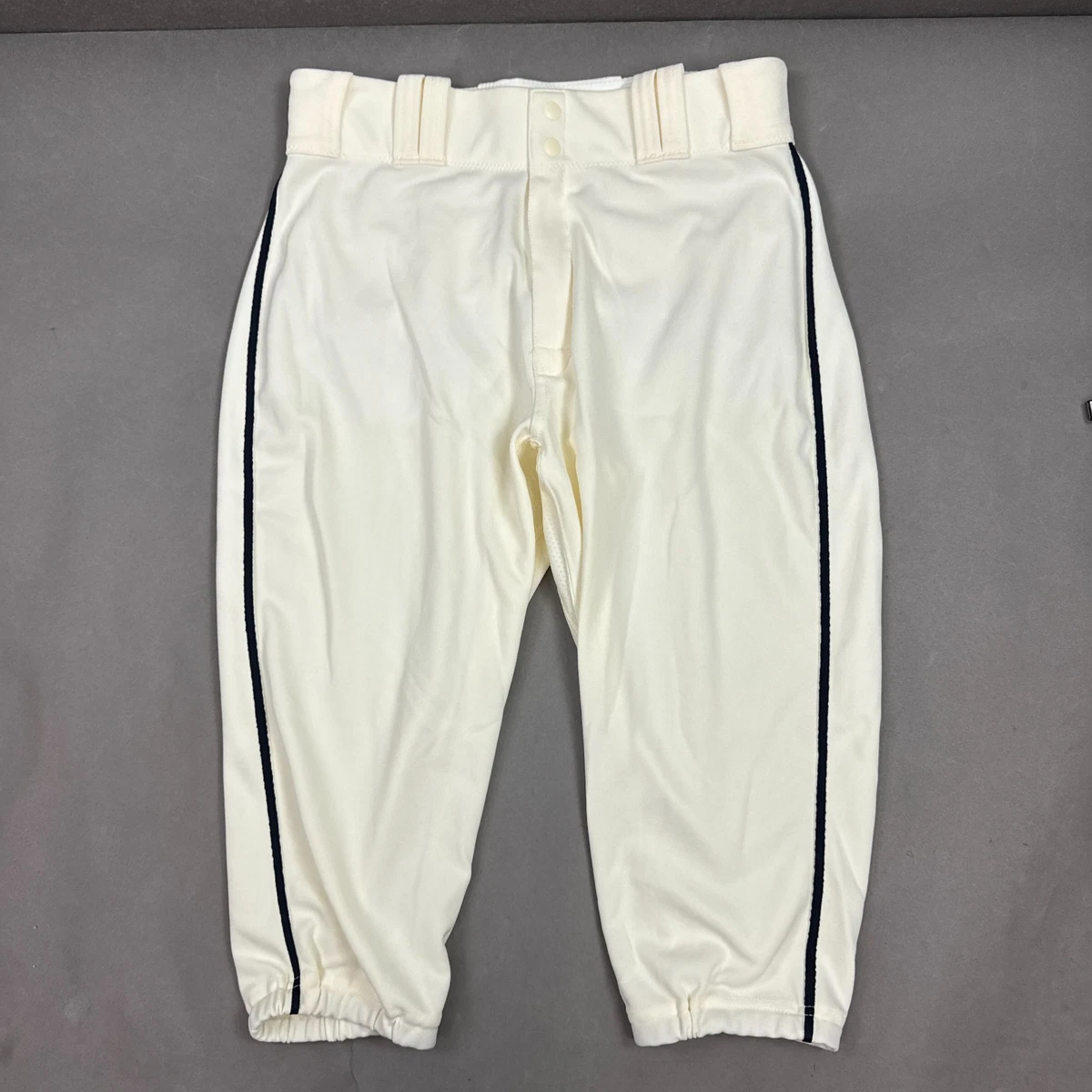 Pantalon De Baseball Majestic Blanc – Taille Jeune LARGE – Neuf Avec Petites Imperfections