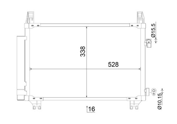 Kondensator Klimaanlage Mahle Ac 806 000S FüR Toyota Yaris Auris NLP130_ NLP130-image