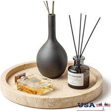 Handmade Natural Marble Tray Decorative Storage Organizer Kitchen  Living Room