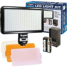 LED-300 Photo and Video Light Kit - On Panel LED Light - Adjustable and Dimma...