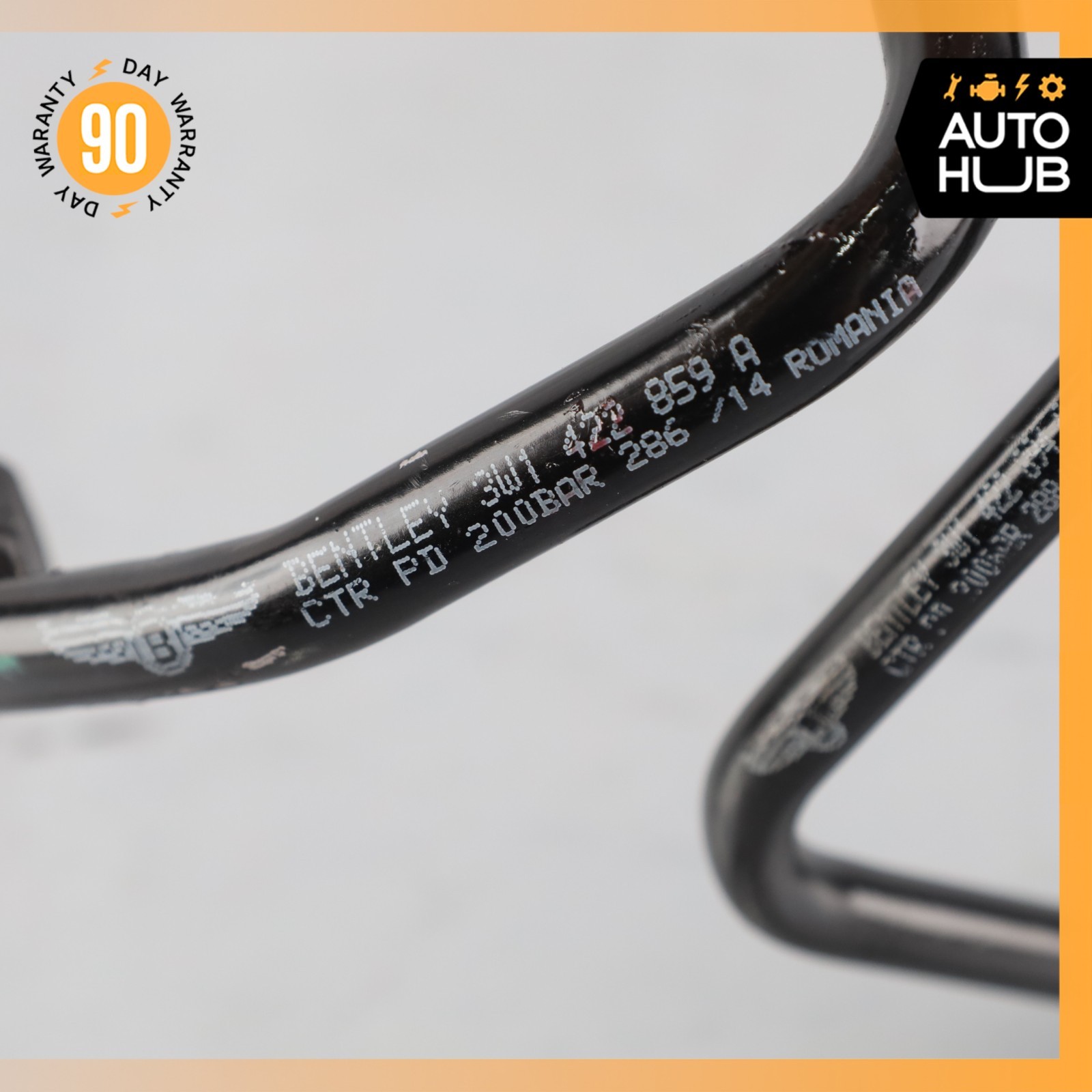 03-18 Bentley Continental GT GTC High Pressure Power Steering Hose Set OEM