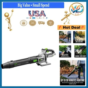 Leaf Blower Cordless 880 CFM 200 MPH Electric Battery Not Included