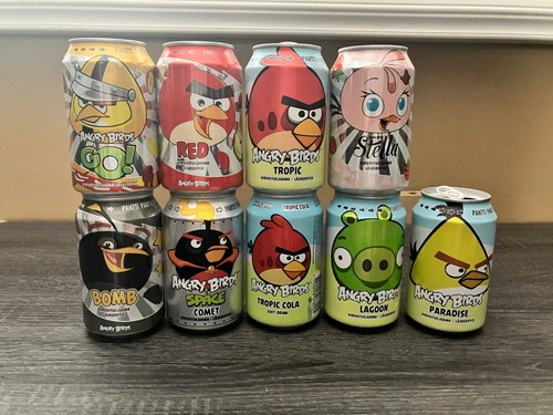 RARE Angry Birds Olvi Cans Lot | Olvi 2012