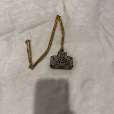 Gucci GG Supreme GG Logo AirPods Case Unisex Earphone Case Necklace!