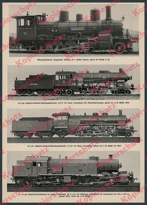 Reklame Dampfloks E I S 2/6 Lokomotivfabrik Krauß & Co München J. A. Maffei 1925
