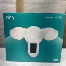 Ring Floodlight Cam Wired Plus Surveillance Camera - White