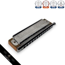 Hohner Super Chromonica 270 Deluxe Chromatic Harmonica with Case Silver