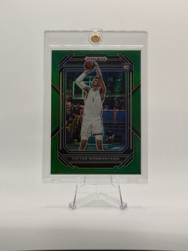 VICTOR WEMBANYAMA GREEN PRIZM SP RC 2023 Prizm #2 Rare Rookie 💎GRADE IT💎