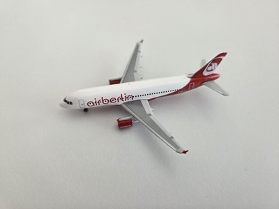 Herpa Wings 1:500, Airbus A320, Air Berlin, Flugzeug-Modell, Modellflugzeug