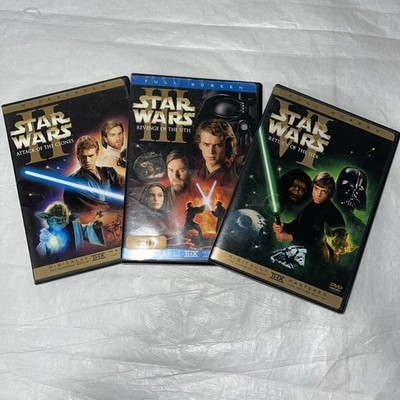 Star Wars Episode II,  III & VI  DVD s  All The Disks Are In Great Shape.