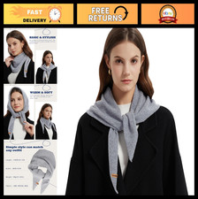 100 Merino Wool Triangle Scarf for Women - Soft Warm Winter Neck Gaiter Wrap