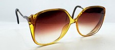 Vintage Optyl Brown Translucent Oval Sunglasses FRAMES ONLY