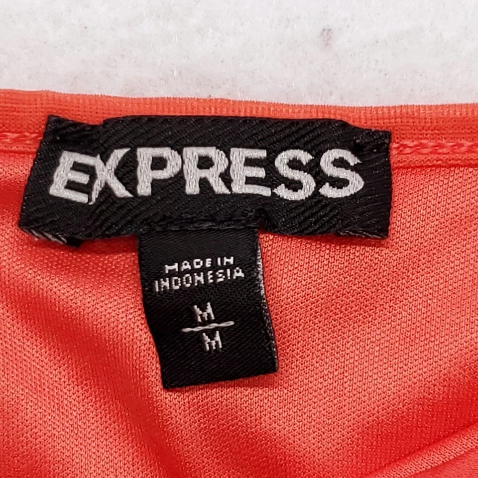 Camiseta sin mangas informal Express para mujer talla mediana M naranja Foto 3 de 4
