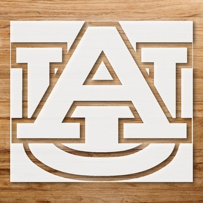Majestic Auburn Tigers Silhouette Home Decor Reusable Stencil - StencilAir