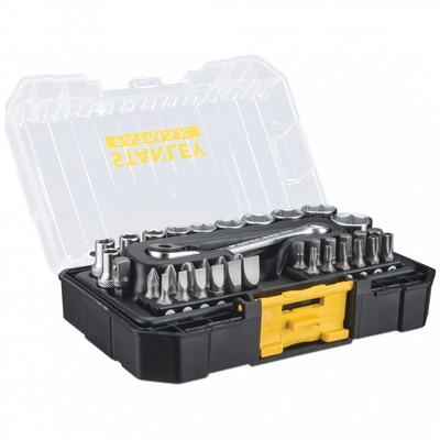 Stanley 1/4'' FatMax PRO-STACK Stecknuss Set 37-tlg. Werkzeug Set