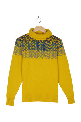 Devold Rollkragenpullover Gr. S Gelb Oberteile Oberteile