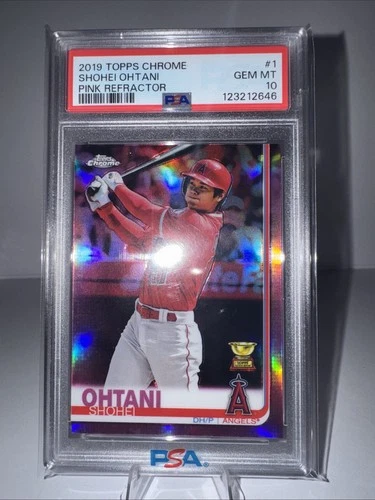 2019 Topps Chrome - Shohei Ohtani #1 Pink Refractor PSA10