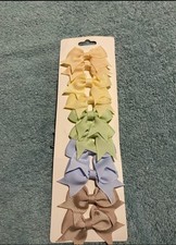 Assorted Hair Bow Clips Grosgrain Ribbon Baby Toddler Girl Hair Barrette 10pcs